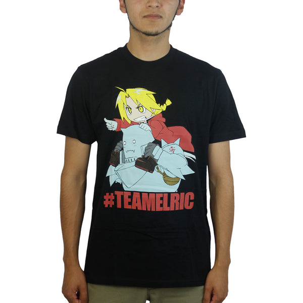 Fullmethal Alchemist Boy & Robot Black T-shirt