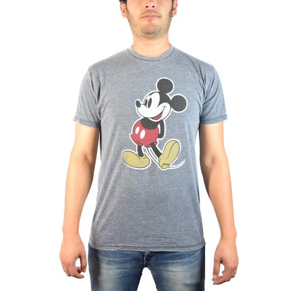 Disney Mickey Hands Behind Grey T-shirt