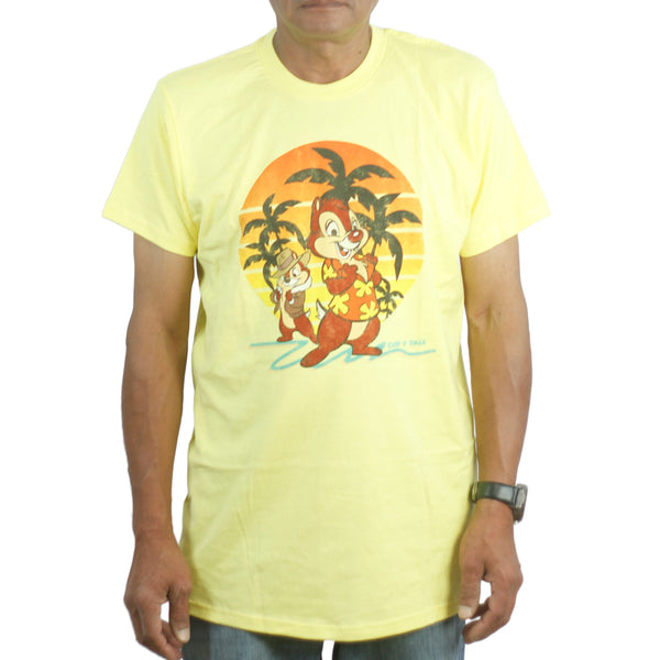 Disney Chip & Dale at the Beach Yellow T-shirt