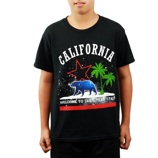 Tony hawk California Bear Star Black T-shirt