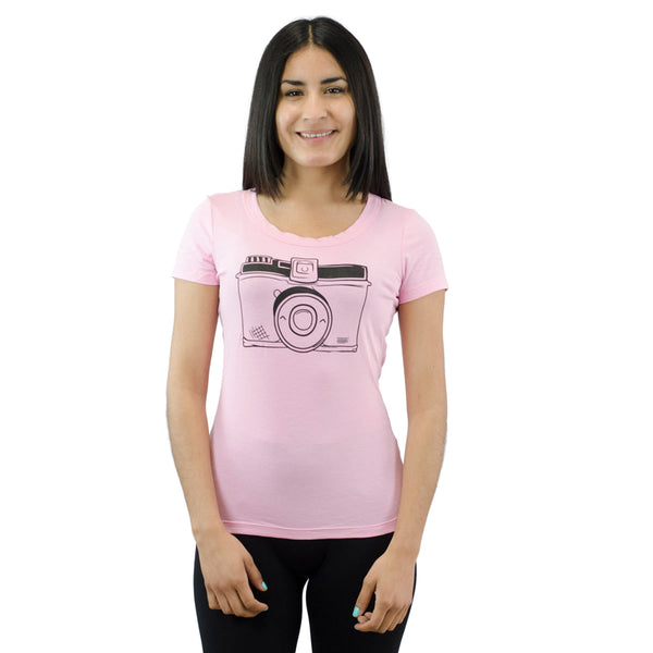 Camera Light Pink T-shirt