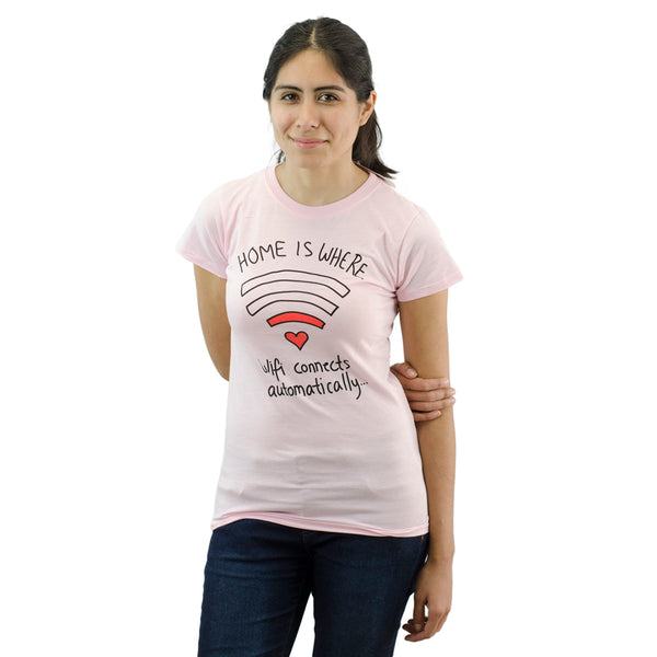 Home Wifi Pink T-shirt