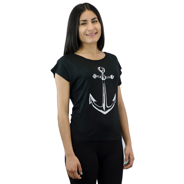 Anchor Sketch Black Graphic T-shirt