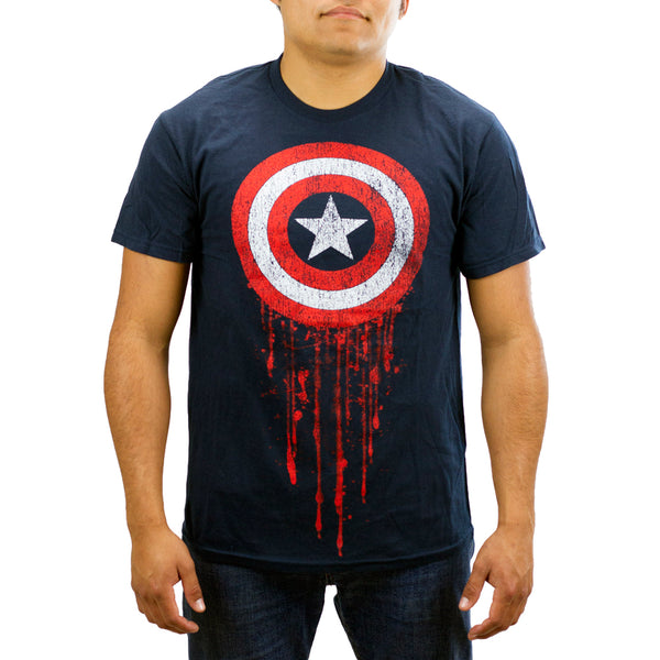 Marvel Shield Captain America Navy T-shirt